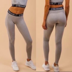 🕶 Gymshark Gray Black Leggings Gym Shark XS